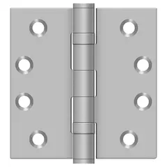 Deltana SS44BU32D 4" x 4" Square Hinge; Satin Stainless Steel Finish