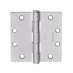 McKinney Hinges T271441226D 4-1/2" x 4-1/2" Square Corner Standard Weight Five Knuckle Hinge # 55755 Satin Chrome Finish