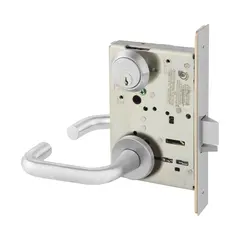 Sargent TR8204LNJ26D Storeroom Closet Mortise Trim Only with J Lever and LN Rose Satin Chrome Finish