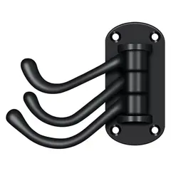 Deltana TSH40U19 Triple Swivel Hook; Heavy Duty; 4" Projection; Black Finish