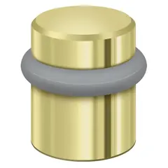 Deltana UFB4505U3 Round Universal Floor Bumper 1-1/2"; Bright Brass Finish