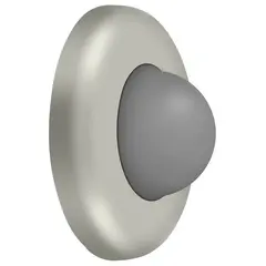 Deltana WBC250U15 Wall Mount Convex Flush Bumper; 2-1/2" Diameter; Satin Nickel Finish