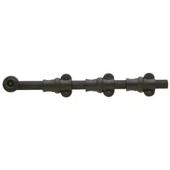 Baldwin 0382102 18" Ornamental Surface Bolt Oil Rubbed Bronze Finish