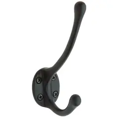 Baldwin 0742190 Costume Hook Satin Black Finish