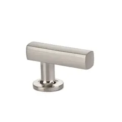 Emtek 86452US15 1-1/8" x 1-7/8" Freestone Finger Cabinet Pull Satin Nickel Finish