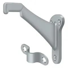 Deltana ZHRBB325U26D Hand Rail Brackets; Zinc 3-1/4" Projection; Satin Chrome Finish