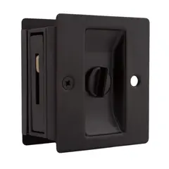 Weslock 00577X1X1 Rectangular Privacy Pocket Door Lock with Adjustable Backset and Full Lip Strike Oil Rubbed Bronze Finish