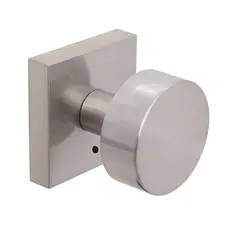 Weslock 007104N4NFR20 Mesa Knob Privacy Lock with Adjustable Latch and Full Lip Strike Satin Nickel Finish