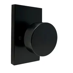 Weslock 0090542--0020 Mesa Knob Half Dummy Lock Matte Black Finish