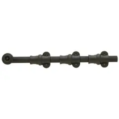 Baldwin 0381102 12" Ornamental Surface Bolt Oil Rubbed Bronze Finish