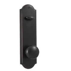 Weslock 06600--I1SL20 Impresa Interior Single Cylinder Handleset Trim for Mansion or Philbrook with Adjustable Latch and Round Corner Strikes Oil Rubbed Bronze Finish