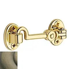 Baldwin 0950050 2-1/2" Swivel Cabin Door Hook Antique Brass Finish