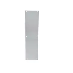 Trimco 10013630 4" x 16" Square Corner Push Plate Satin Stainless Steel Finish