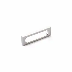 SCHAUB 10032-PN Schaub  3-7/8" Cafe Modern Oval Slot Cabinet Pull with 3-1/2" Center to Center Polished Nickel Finish