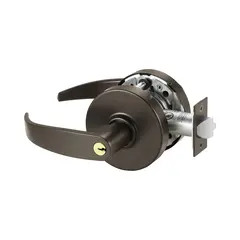 Sargent 10XG37LP10BE Classroom Cylindrical Lock Grade 1 with P Lever and L Rose and ASA Strike and LA Keyway Dark Bronze Finish