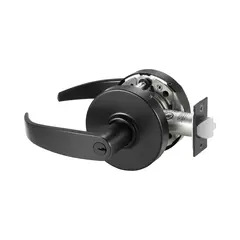 Sargent 10XG54LPBSP Corridor, Dormitory (F90) Cylindrical Lever Lock Grade 1 with P Lever and L Rose with LA Keyway KD and ASA Strike Black Suede Powder Coat Finish