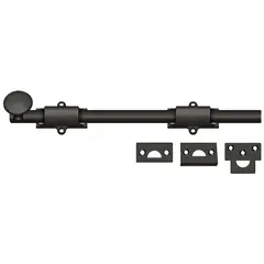 Deltana 12SB10B 12" Surface Bolt; Heavy Duty; Oil Rubbed Bronze Finish