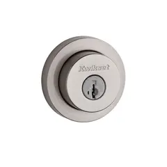 Kwikset 158RDT-15S.FD.DS.LK.23155 20 Min UL Rated Milan Round Rose Single Cylinder Deadbolt SmartKey with 6AL FD Latch and Dual RCS and 5303 Full Lip Strike Key Coded and LESSKEY Satin Nickel Finish