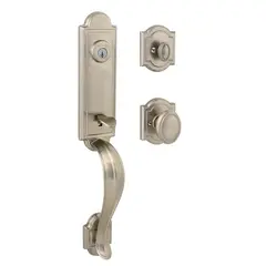 Baldwin 180AEHXCYKARB15S Complete Single Cylinder Avendale By Carnaby ARB Handleset with Smart Key Satin Nickel Finish