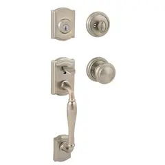 Baldwin 180WYHXATKRDB15S Complete Wesley By Alcott RDB Handleset with Smart Key Satin Nickel Finish