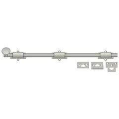 Deltana 18SB15 18" Surface Bolt; Heavy Duty; Satin Nickel Finish