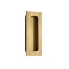 Emtek 220304US7 4" Modern Rectangular Flush Pull French Antique Brass Finish