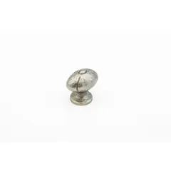 SCHAUB 252-VN Schaub  1-1/4" Siena Small Oval Cabinet Knob Vibra Nickel Finish