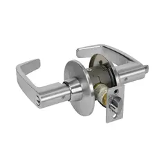 Sargent 2811G05LL26D Entry Office Tubular Bored Lock Grade 1 with L Lever and L Rose with 2-3/4" Backset, ASA Strike, and LA Keyway Satin Chrome Finish