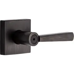 Baldwin 353SPLSQR11P Privacy Spyglass Lever with Square Rose with 6AL Latch and RCS Strike Venetian Bronze Finish