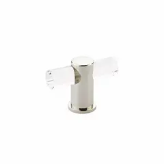 SCHAUB 401-PN Schaub  Lumiere Cabinet T Knob with Acrylic Polished Nickel Finish