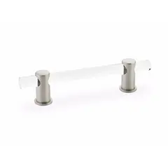 SCHAUB 404-15 Schaub  4" Center to Center Lumiere Cabinet Pull Satin Nickel Finish