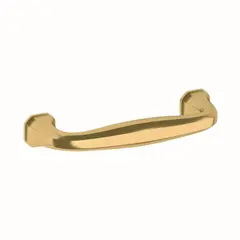 Baldwin 4362031 4" Severin B Cabinet Pull Unlacquered Brass Finish