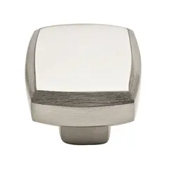 Baldwin 4453150 1-1/4" Square Severin Cabinet Knob Satin Nickel Finish