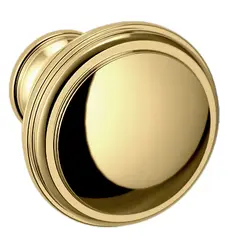 Baldwin 4456003 1-1/3" Round Severin C Cabinet Knob Lifetime Brass Finish