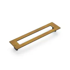 SCHAUB 446-BRBZ Schaub  192mm Center to Center Rectangular Finestrino Cabinet Pull Burnished Bronze Finish