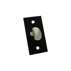 Schlage Commercial 47273623622 ALX Series 2-3/8" Backset Non-Restoring Dead Latch with 1-1/8" x 2-1/4" Square Corner Faceplate Matte Black Finish