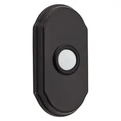 Baldwin 4862481 Arch Bell Button Dark Bronze Finish