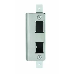 Adams Rite 490101630 Long Flush Mount Mortised Deadlatch Strike with Dust Box Satin Stainless Steel Finish