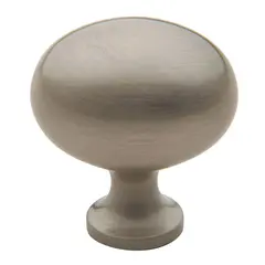 Baldwin 4913150 1-3/8" Oval Cabinet Knob Satin Nickel Finish