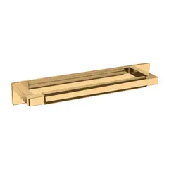 Baldwin 4927003 6" Center to Center Contemporary Cabinet Back Plate Lifetime Brass Finish