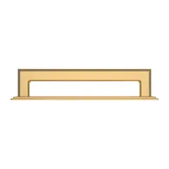 Baldwin 4941044 6" Center to Center Transitional Cabinet Back Plate Lifetime Satin Brass Finish