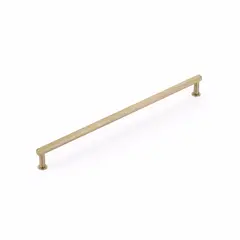 SCHAUB 5012-SSB Schaub  12" Center to Center Pub House Knurled Cabinet Pull Signature Satin Brass Finish