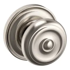 Baldwin 5020056IDM Preconfigured 5020 Colonial Knob with 5048 Rose Half Dummy Lock Lifetime Satin Nickel Finish