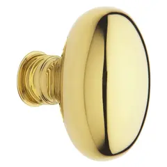 Baldwin 5025003IMR Single 5025 Knob Less Rose Lifetime Brass Finish