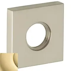 Baldwin 5056031 2" Square Passage Rose Unlacquered Brass Finish