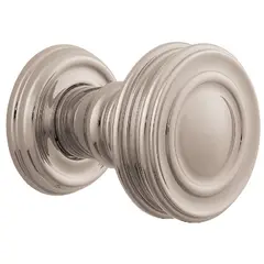 Baldwin 5066055IDM Preconfigured 5066 Knob with 5078 Rose Half Dummy Lock Lifetime Bright Nickel Finish