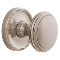 Baldwin 5069055IDM Preconfigured 5069 Knob with 5076 Rose Half Dummy Lock Lifetime Bright Nickel Finish