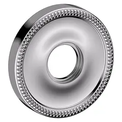 Baldwin 5076260IDM Single Dummy 2-5/8" Rose Bright Chrome Finish