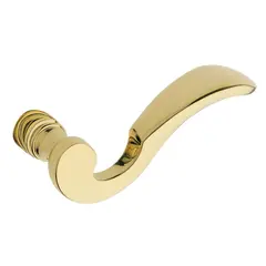 Baldwin 5152031MR Pair 5152 Lever Less Rose Unlacquered Brass Finish