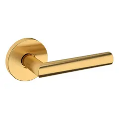 Baldwin 5173044RDM Preconfigured 5173 Lever with 5046 Rose Right Hand Half Dummy Lock Lifetime Satin Brass Finish